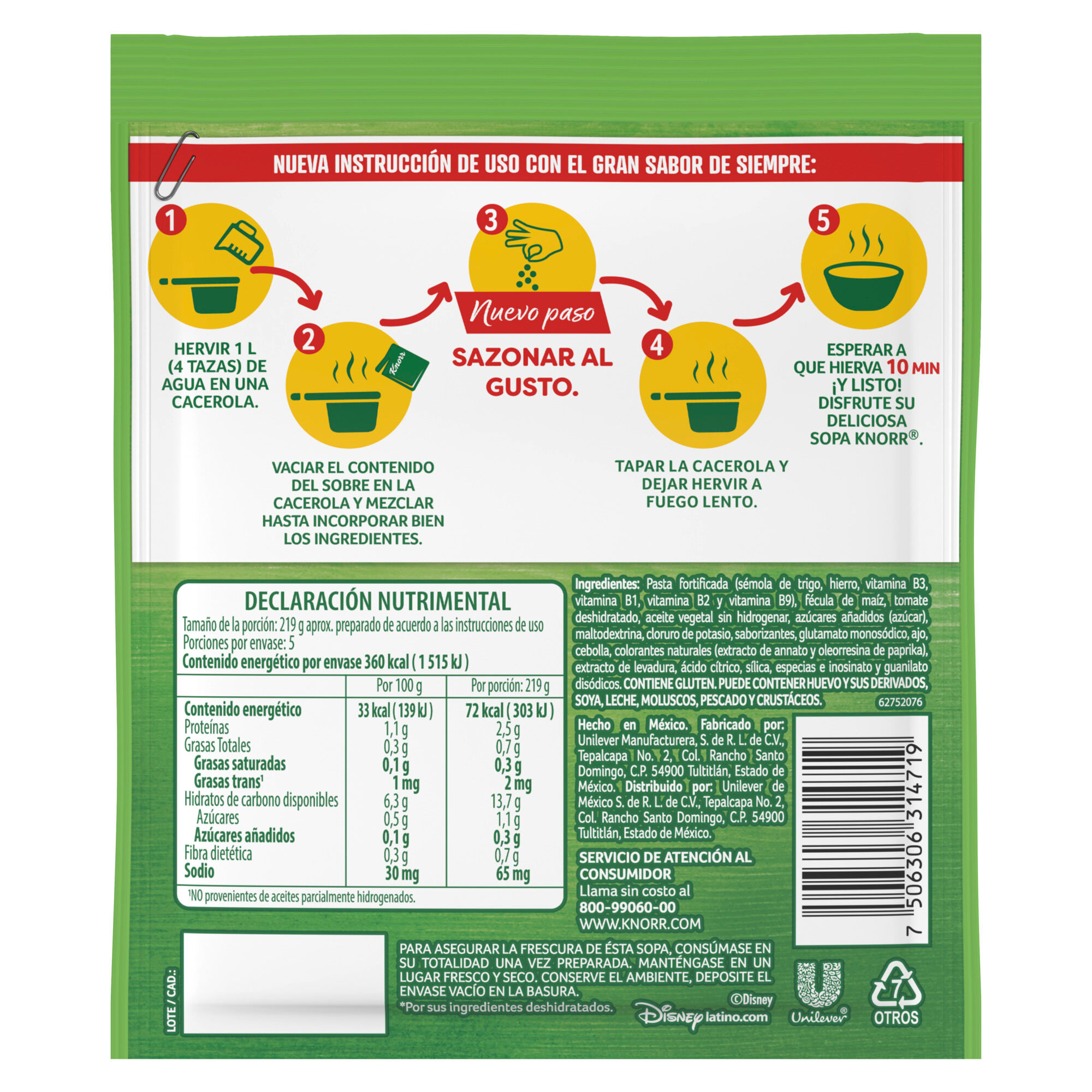 Sopa Mickey Knorr 95.0 Gr