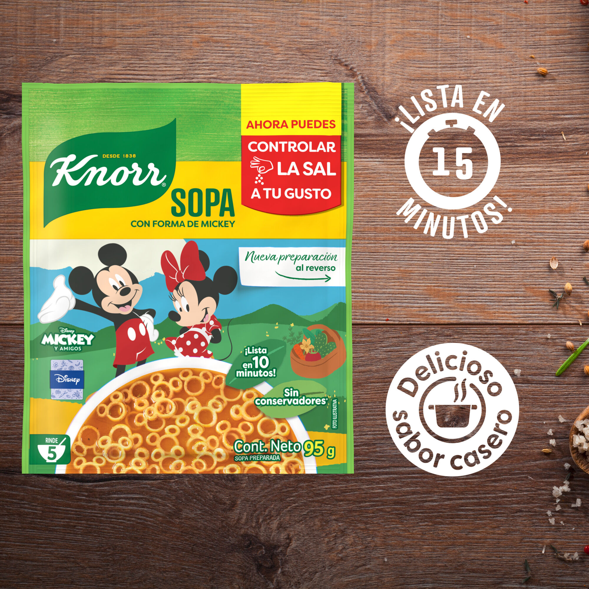 Sopa Mickey Knorr 95.0 Gr