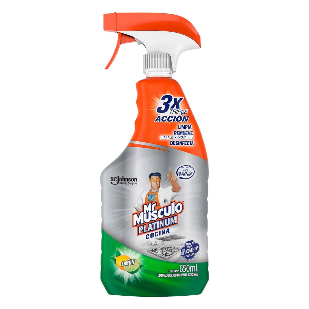 Limpiador D Cocina Platinum Tr Mr Musculo 650.0 Ml