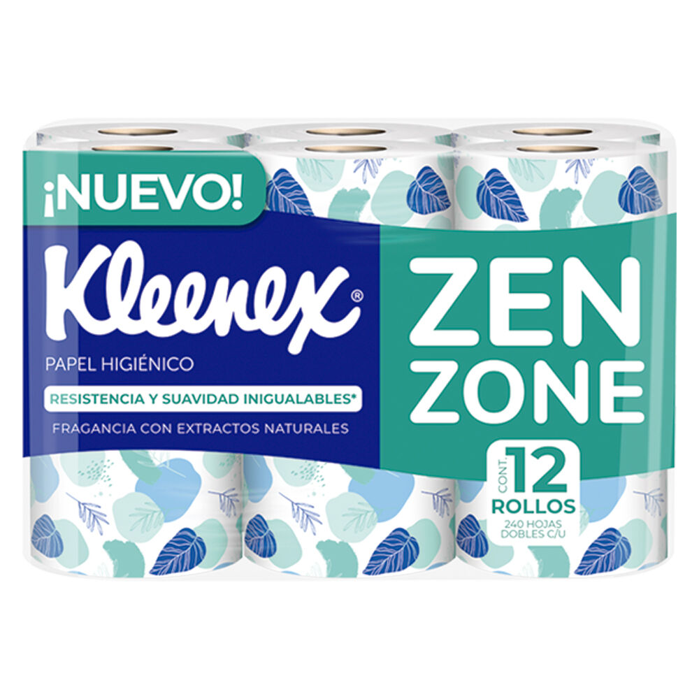 Papel Higienico Zen Zone Kleenex 12.0 Rollo
