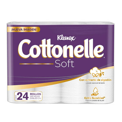 Papel Higienico Cotonelle Soft 24 Rollos Kleenex 1 Pz