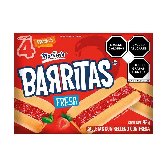 Barritas Fresa Marinela 268.0 Gr