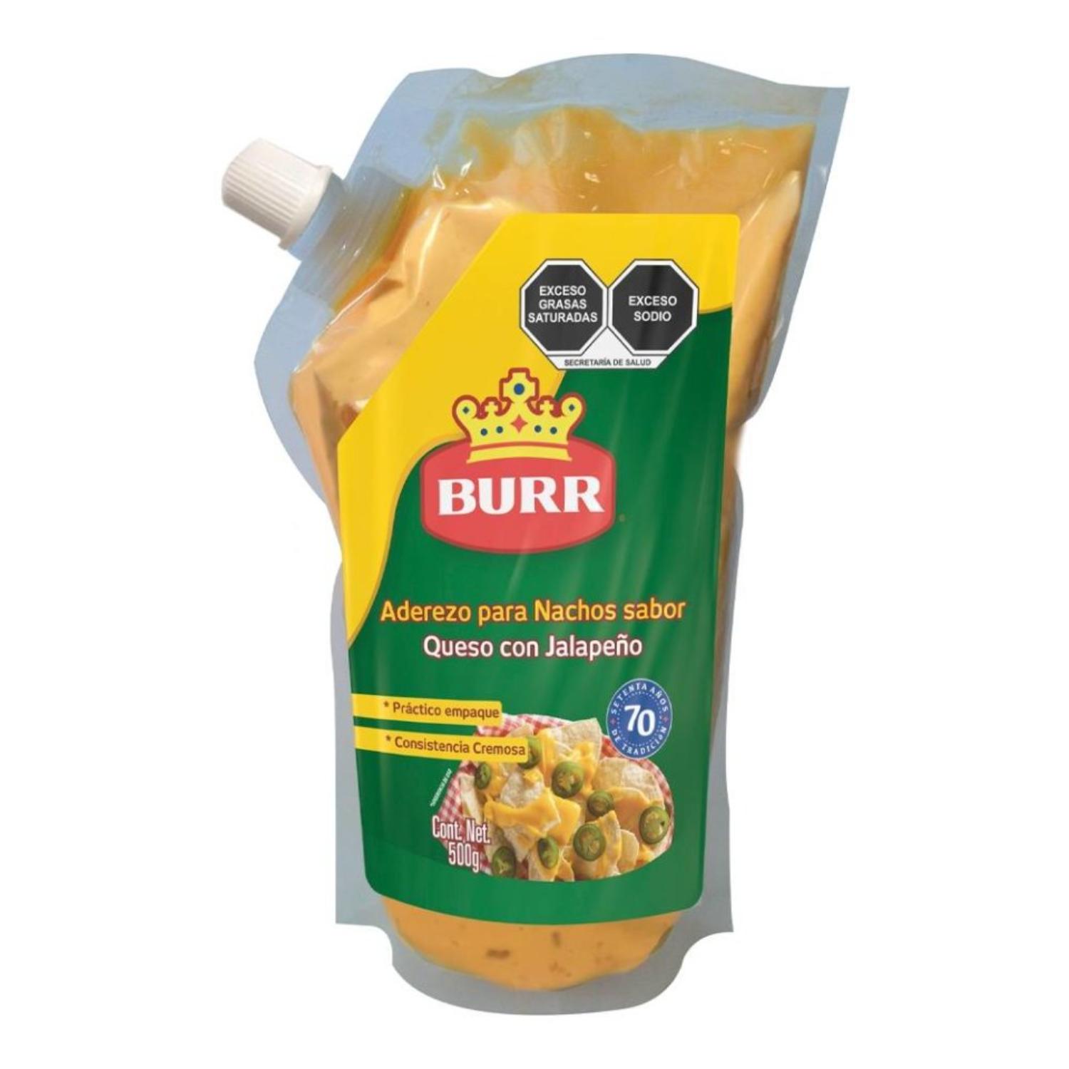 Queso Nachos Con Jalapeño Burr 500 G