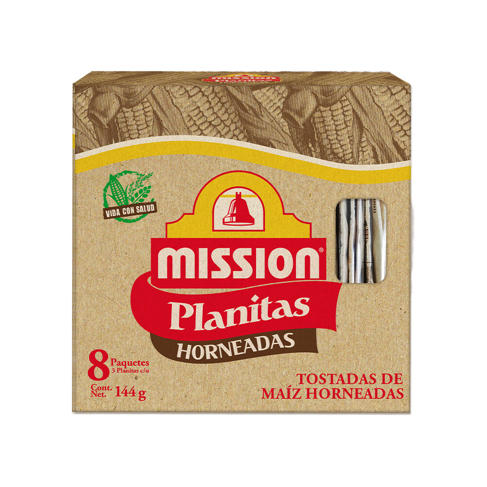 Tostadas Planitas Natural Mission 8.0 Pza