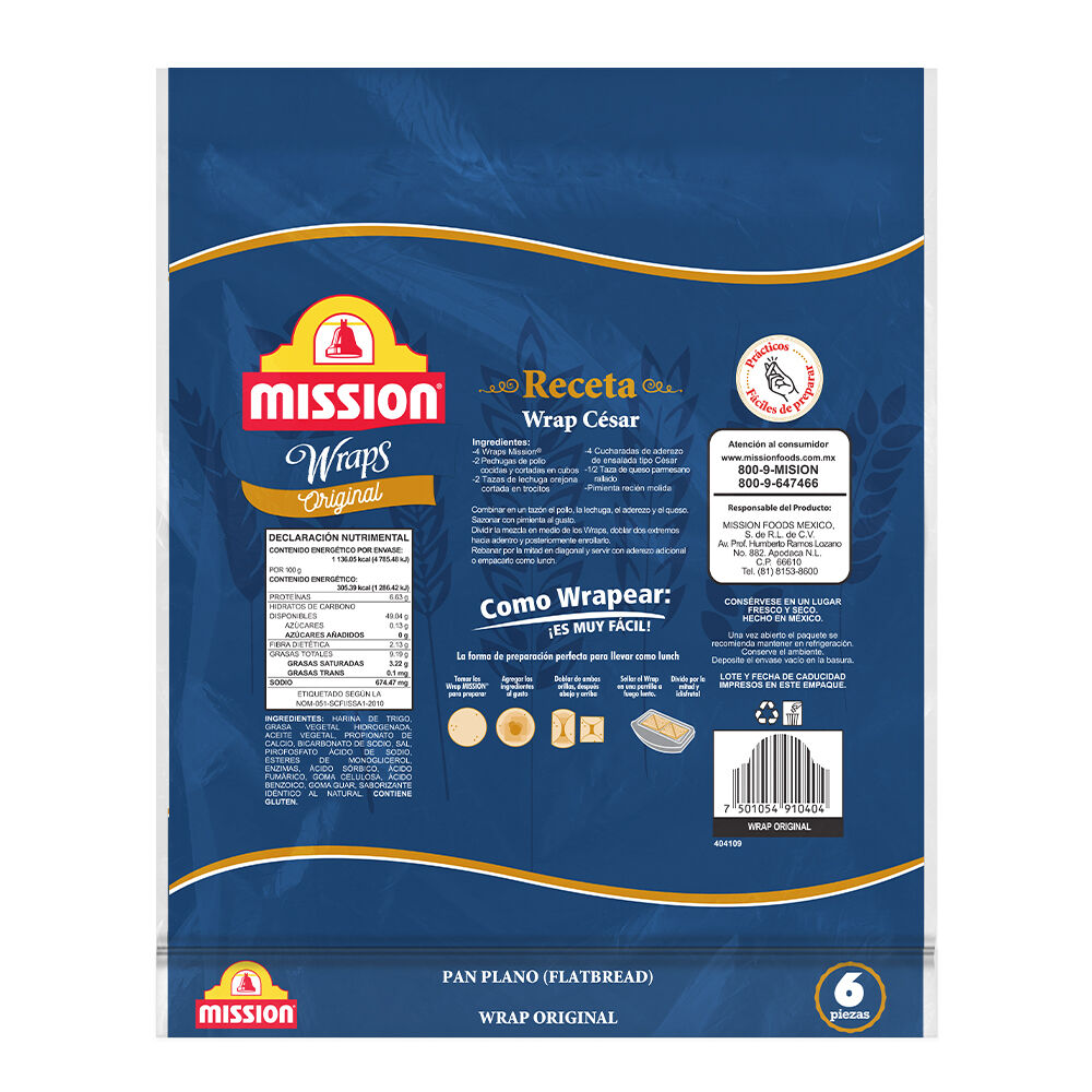 Wraps Original Mission 6.0 Pza