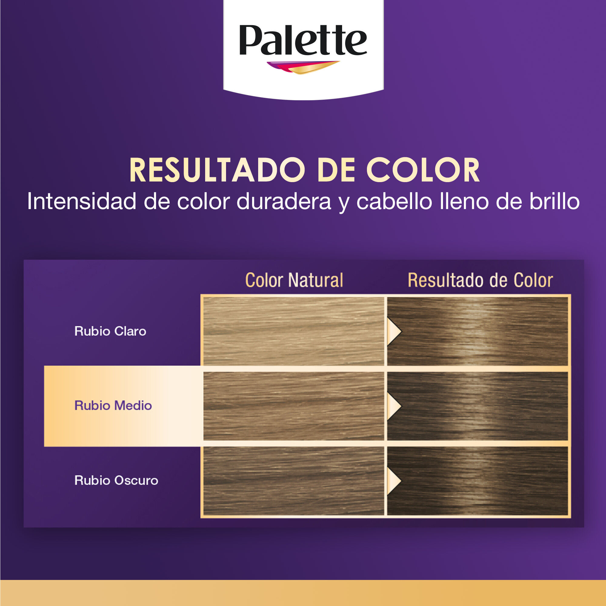 Tinte Cabello Rubio Medio #7 1 Palette 1.0 Pza