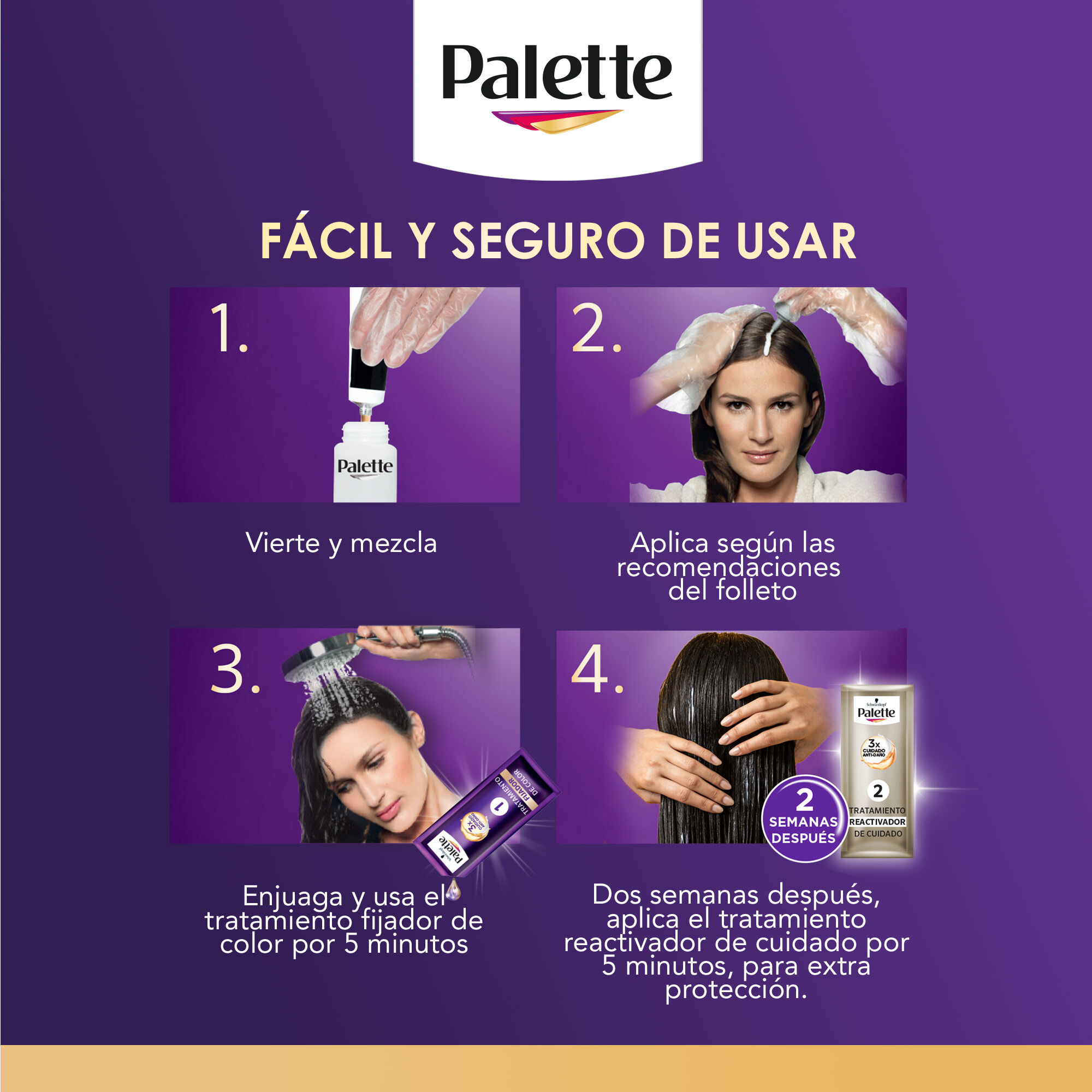 Tinte Cabello Negro #1 0 Palette 1.0 Pza