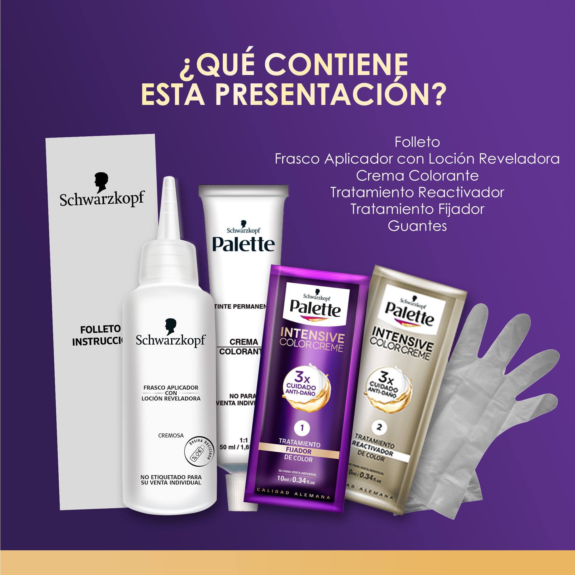 Tinte Cabello Castaño Claro #5 0 Palette 1.0 Pza