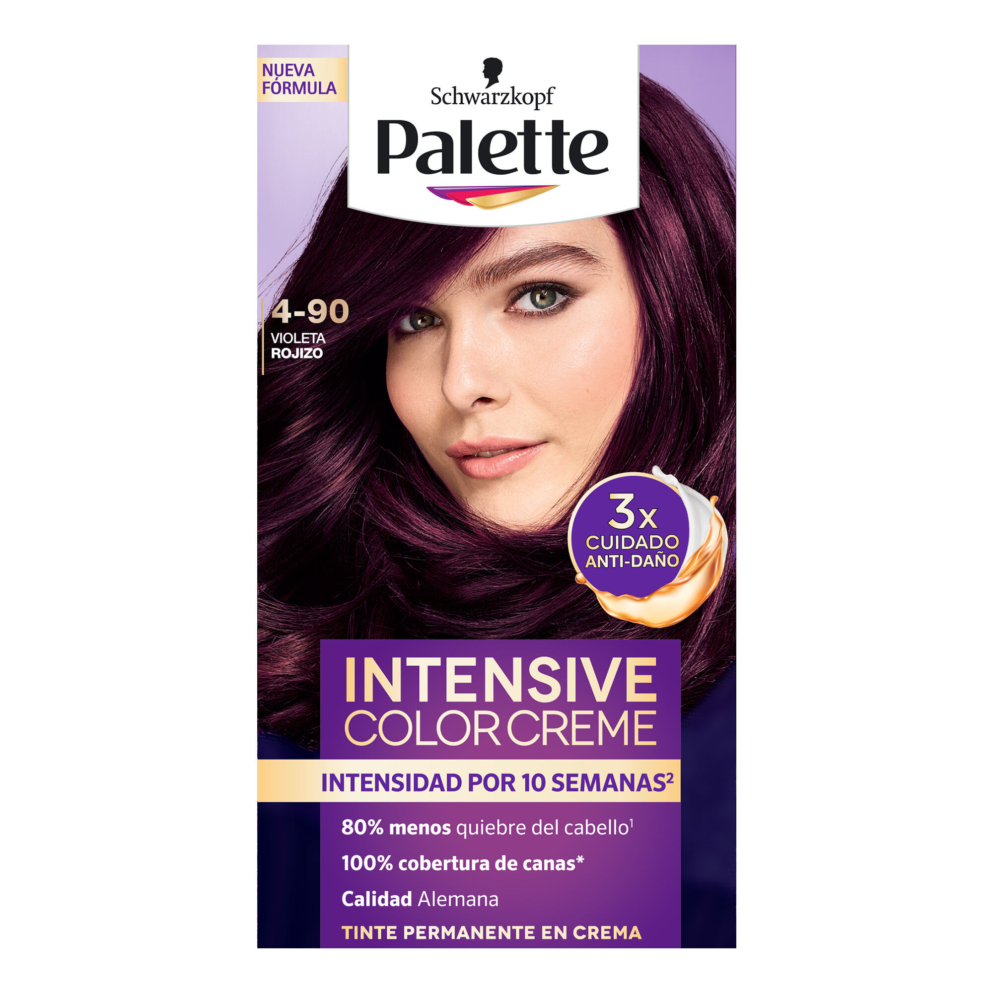 Tinte Cabello Violeta #4 90 Palette 1.0 Pza