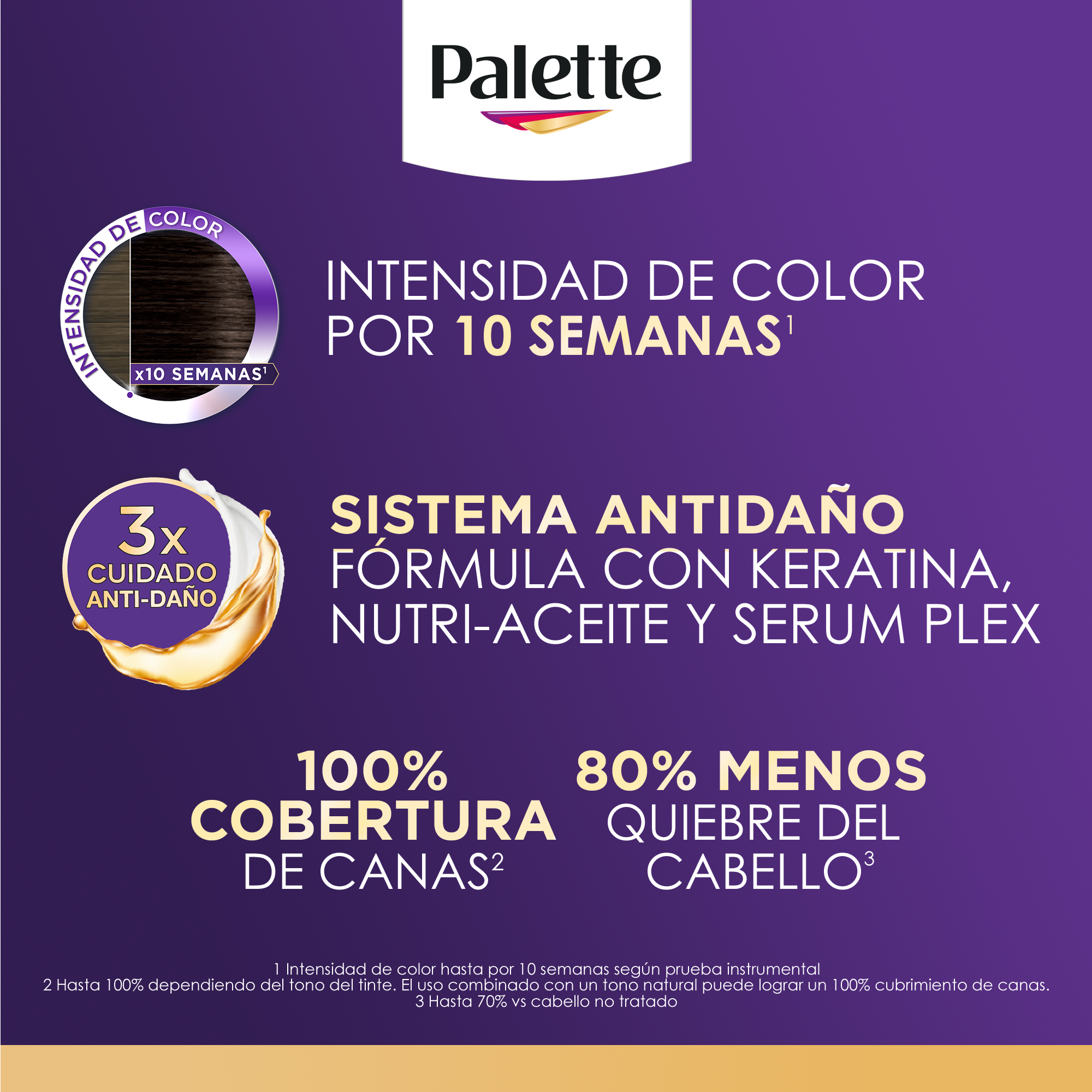 Tinte Cabello Chocolate Profundo #3 68 Palette 1.0 Pza