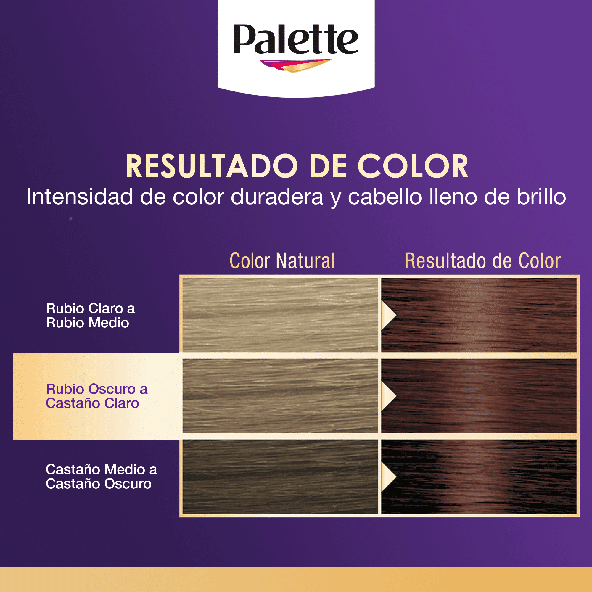 Tinte Cabello Rubio Cobrizo Oscuro Palette 1.0 Pza