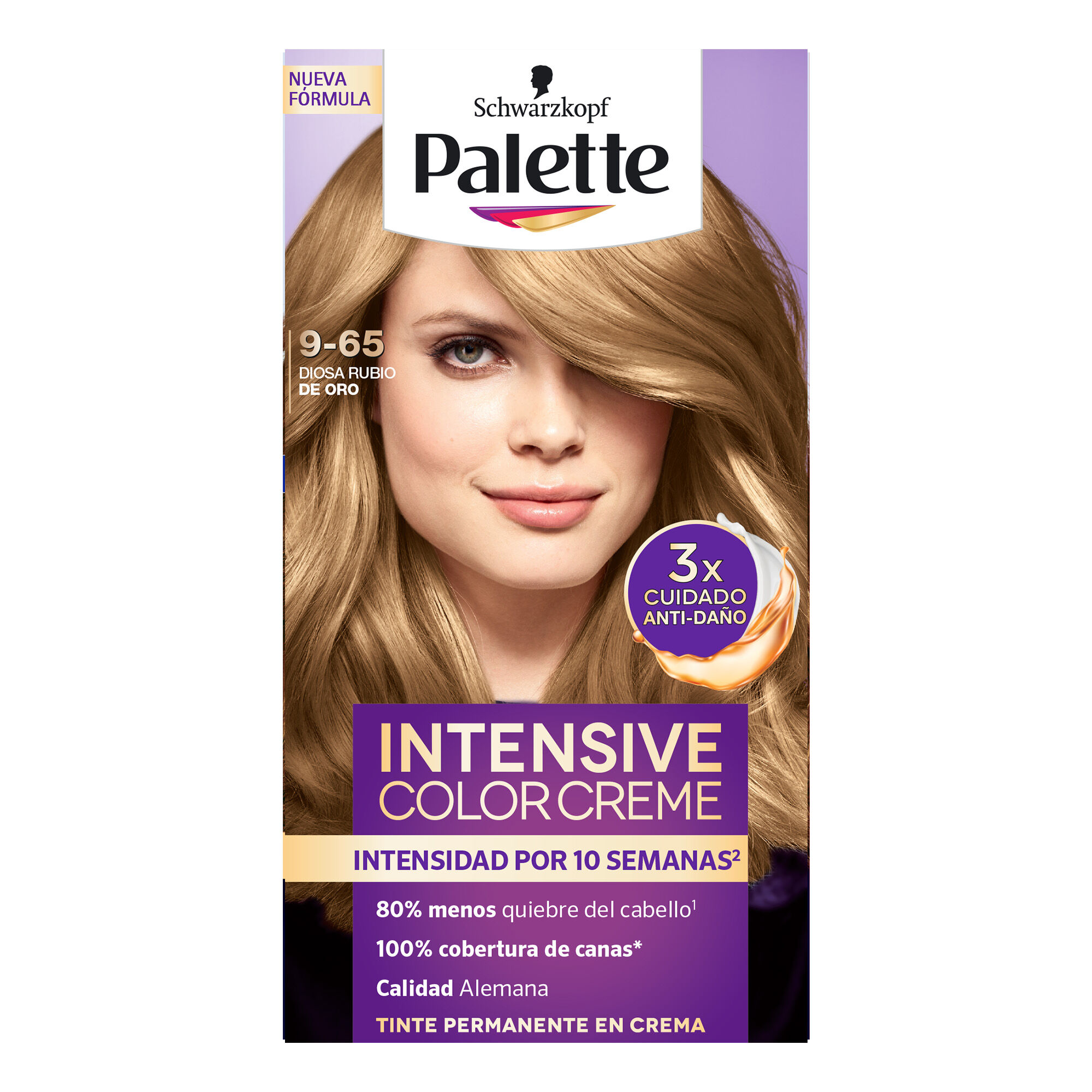 Tinte Cabello Rubio Metal #9 65 Palette 1.0 Pza