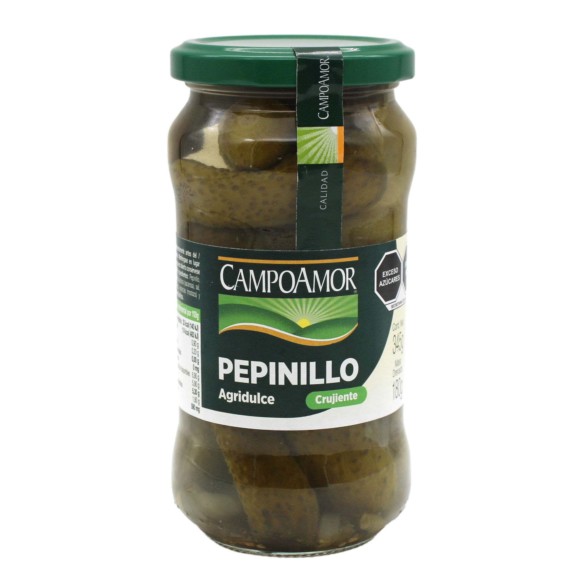 Pepinillos Agridulces Campoamor 345.0 Gr