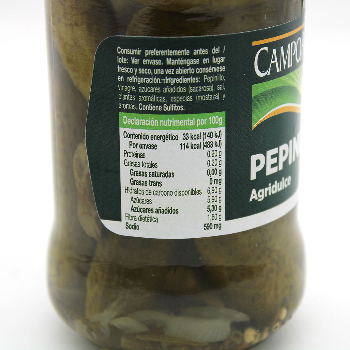 Pepinillos Agridulces Campoamor 345.0 Gr