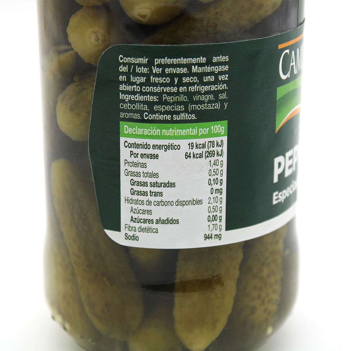 Pepinillos Especiados Campoamor 345.0 Gr