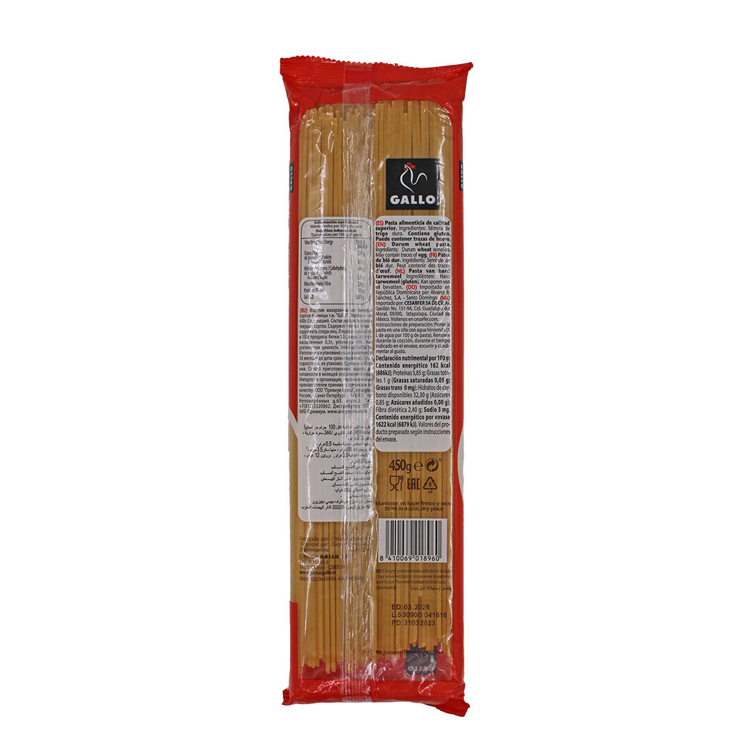 Spaghetti # 3 Gallo 450.0 Gr