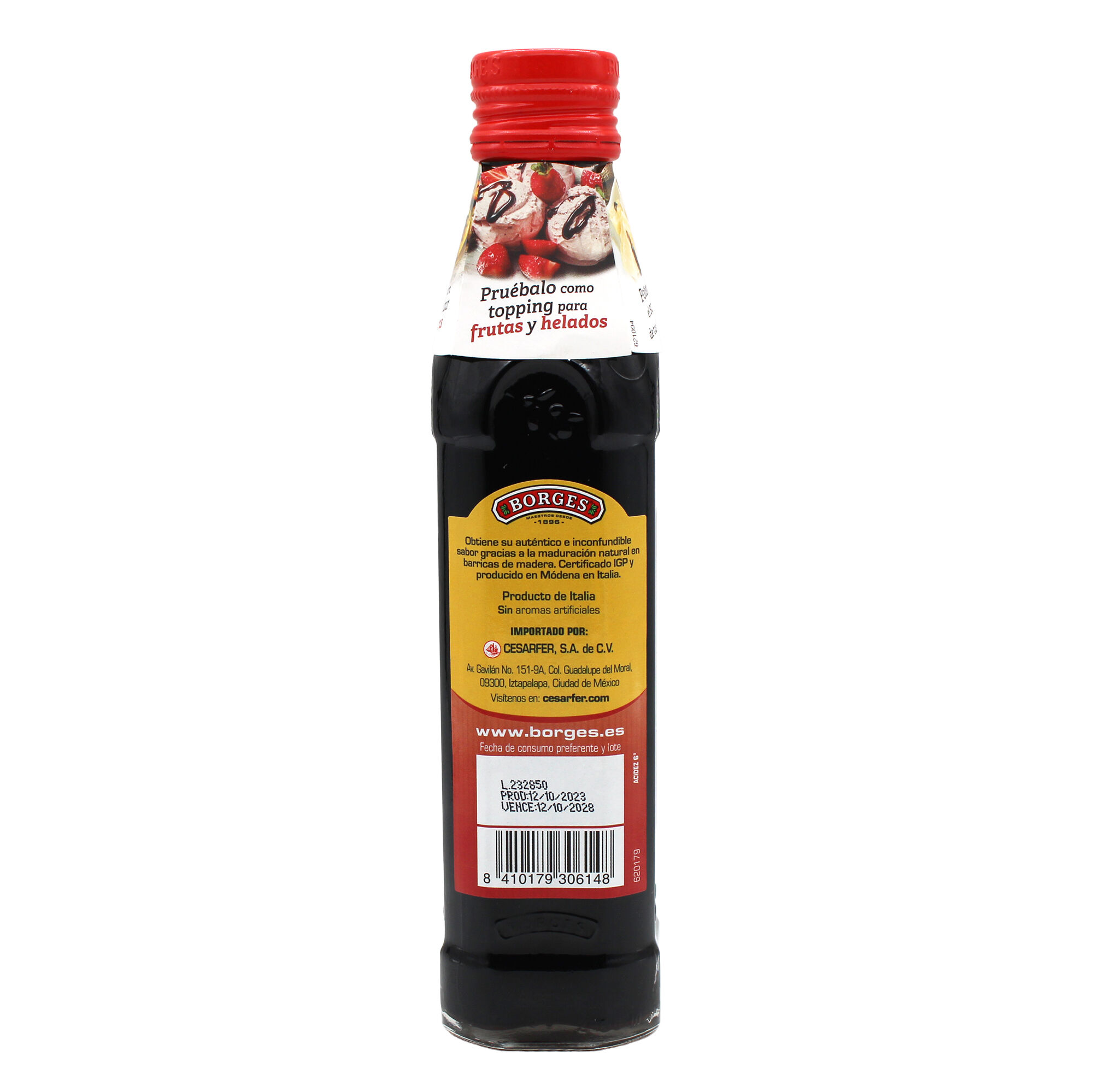 Vinagre Balsamico De Modena Borges 250.0 Ml