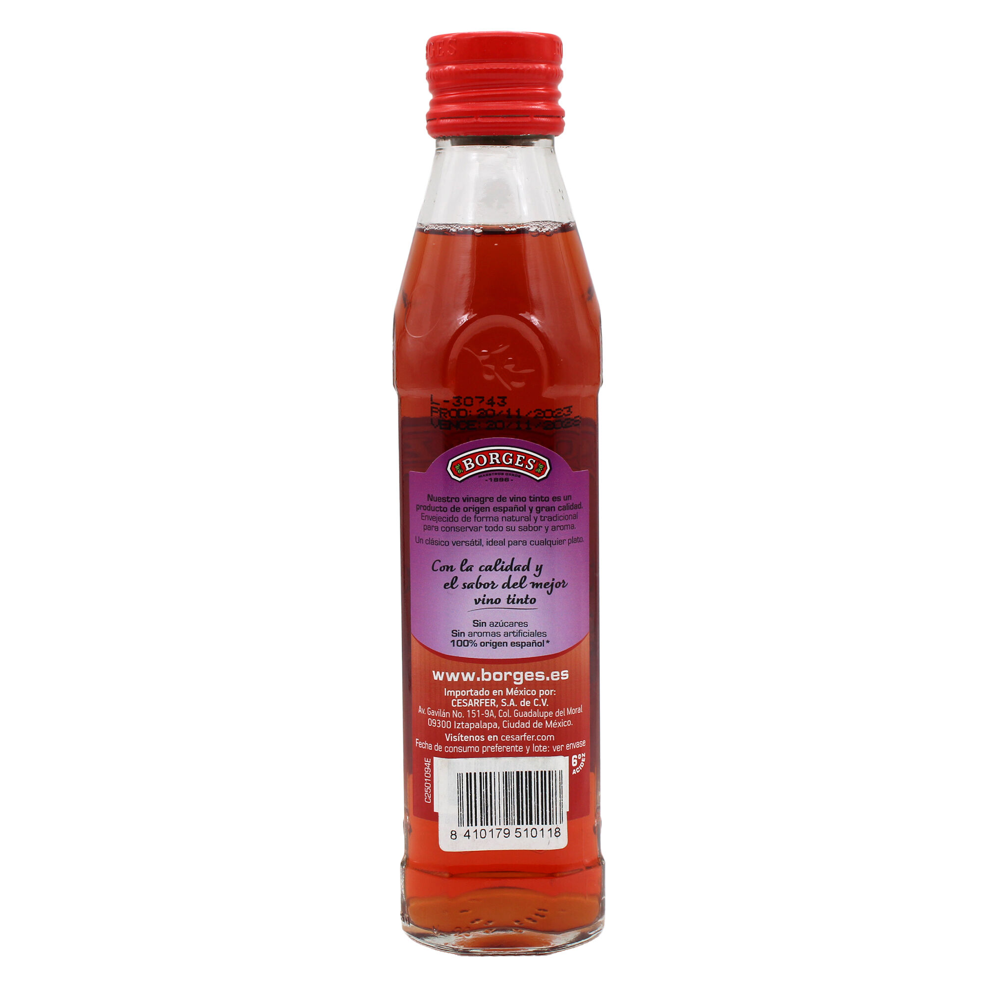 Vinagre Borges Vino Tinto Borges 250.0 Ml