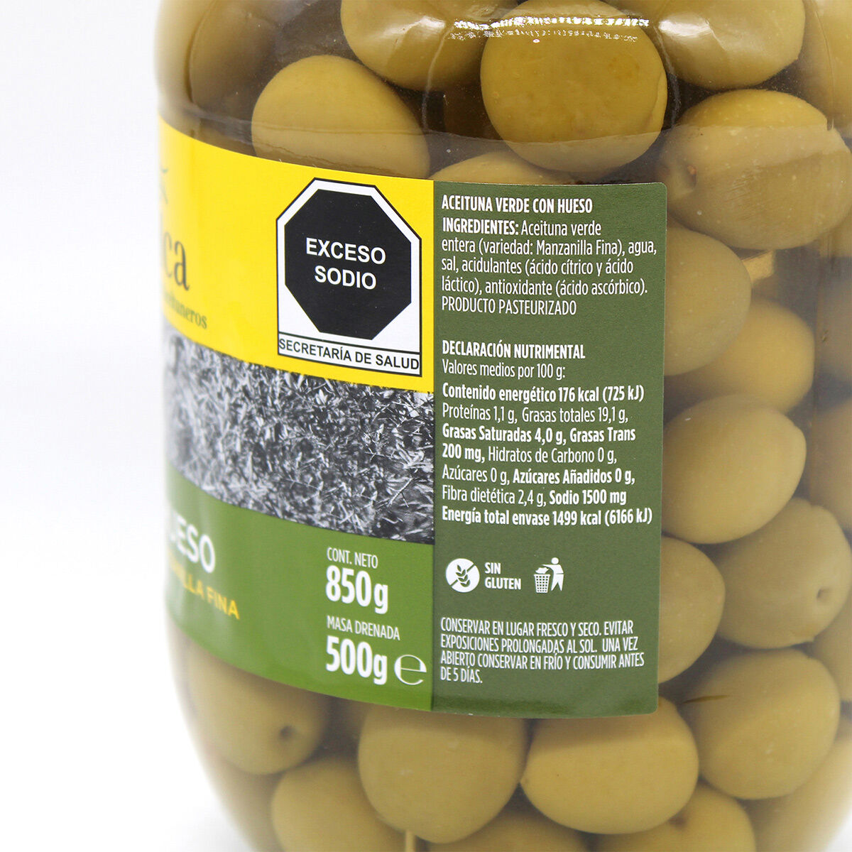 Aceituna Manz Entera Jolca 850.0 Gr