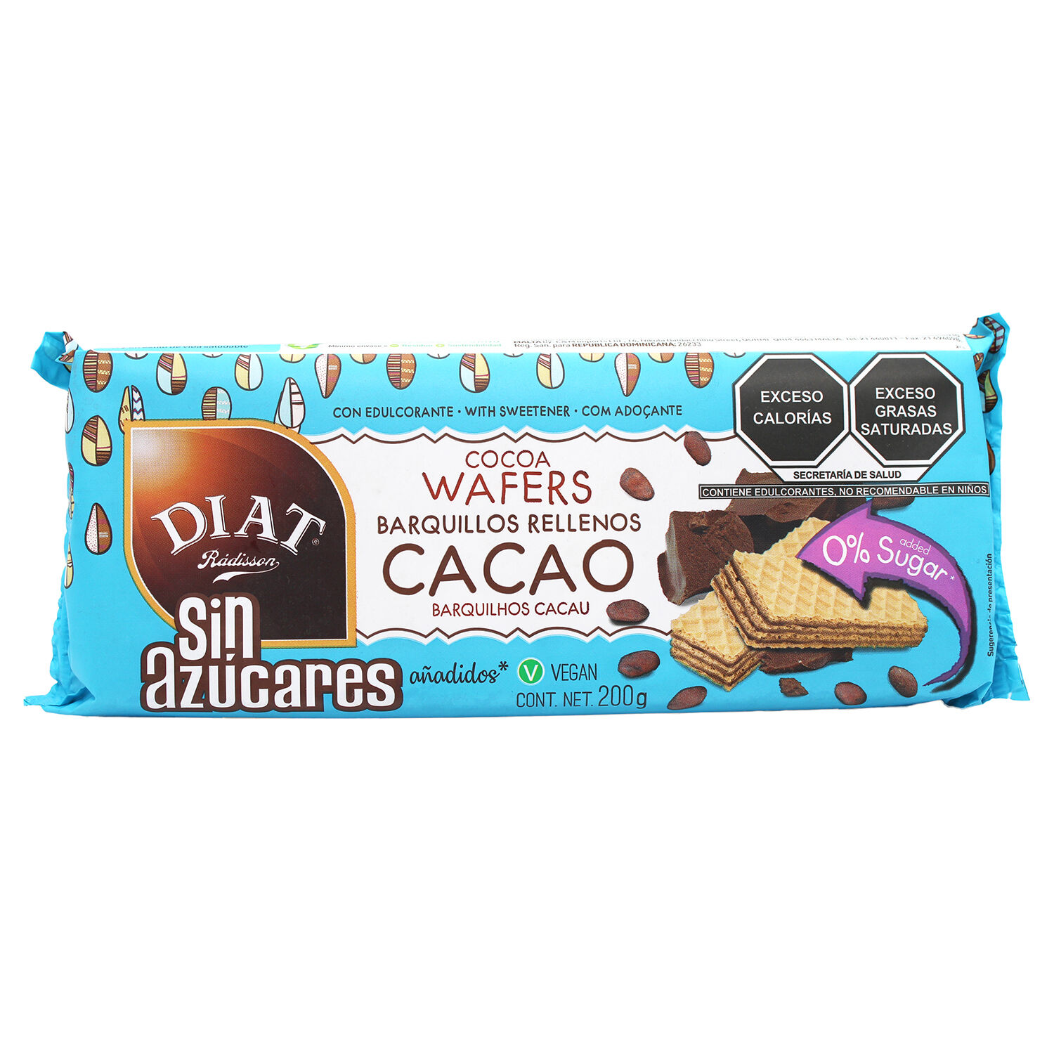 Barquillos Rell Cacao Diet Radisson 200.0 Gr