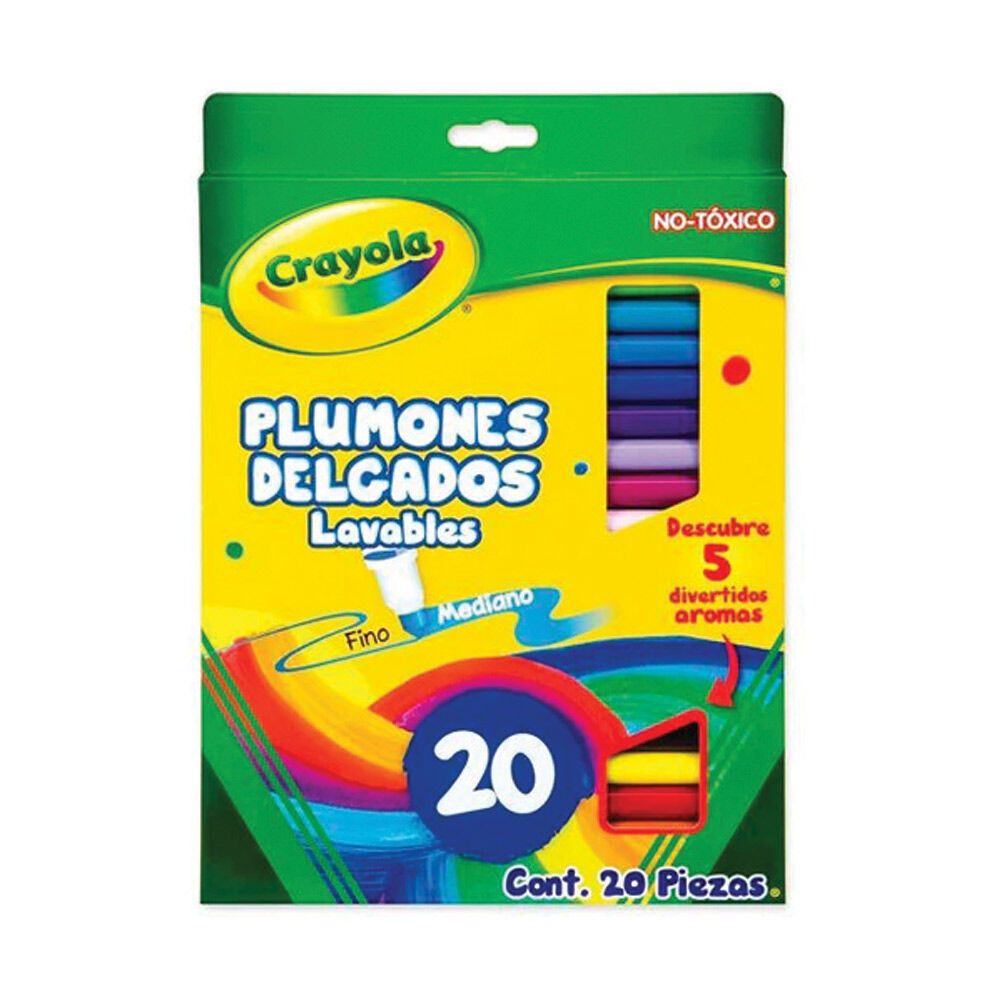 Plumones Super Tips Crayola 20.0 Pza