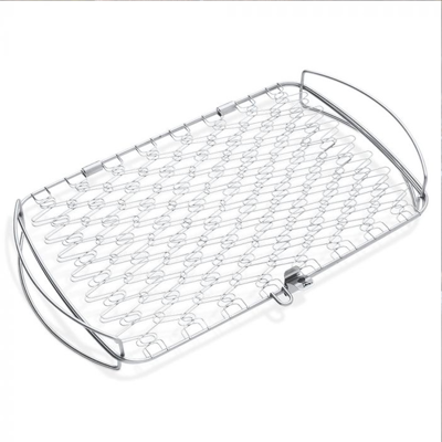 Canastilla De Acero Inox P/pescado Grande Premium Weber