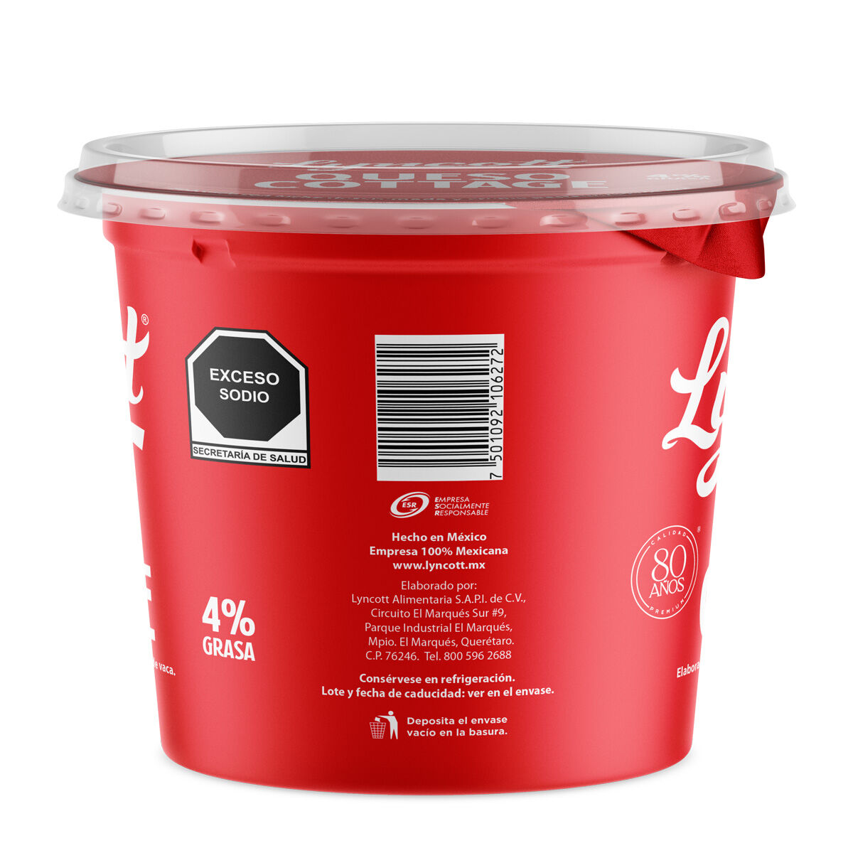 Queso Cottage Lyncott 700.0 Gr