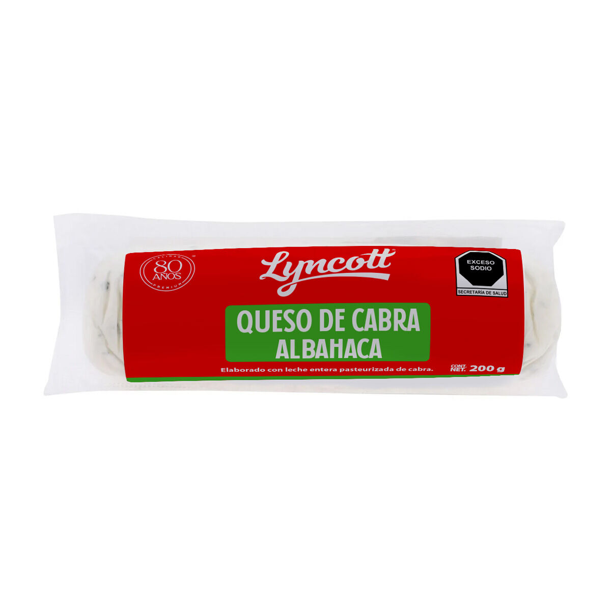 Queso Cabra Con Albahaca Lyncott 200.0 Gr