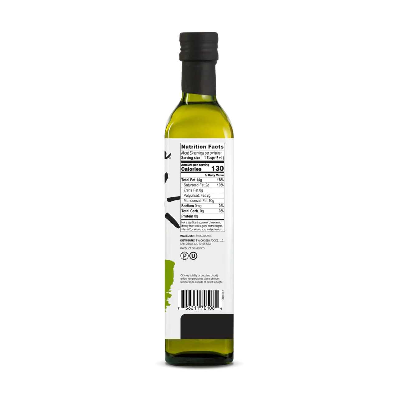 Aceite De Aguacate Chosen Foods 500.0 Ml