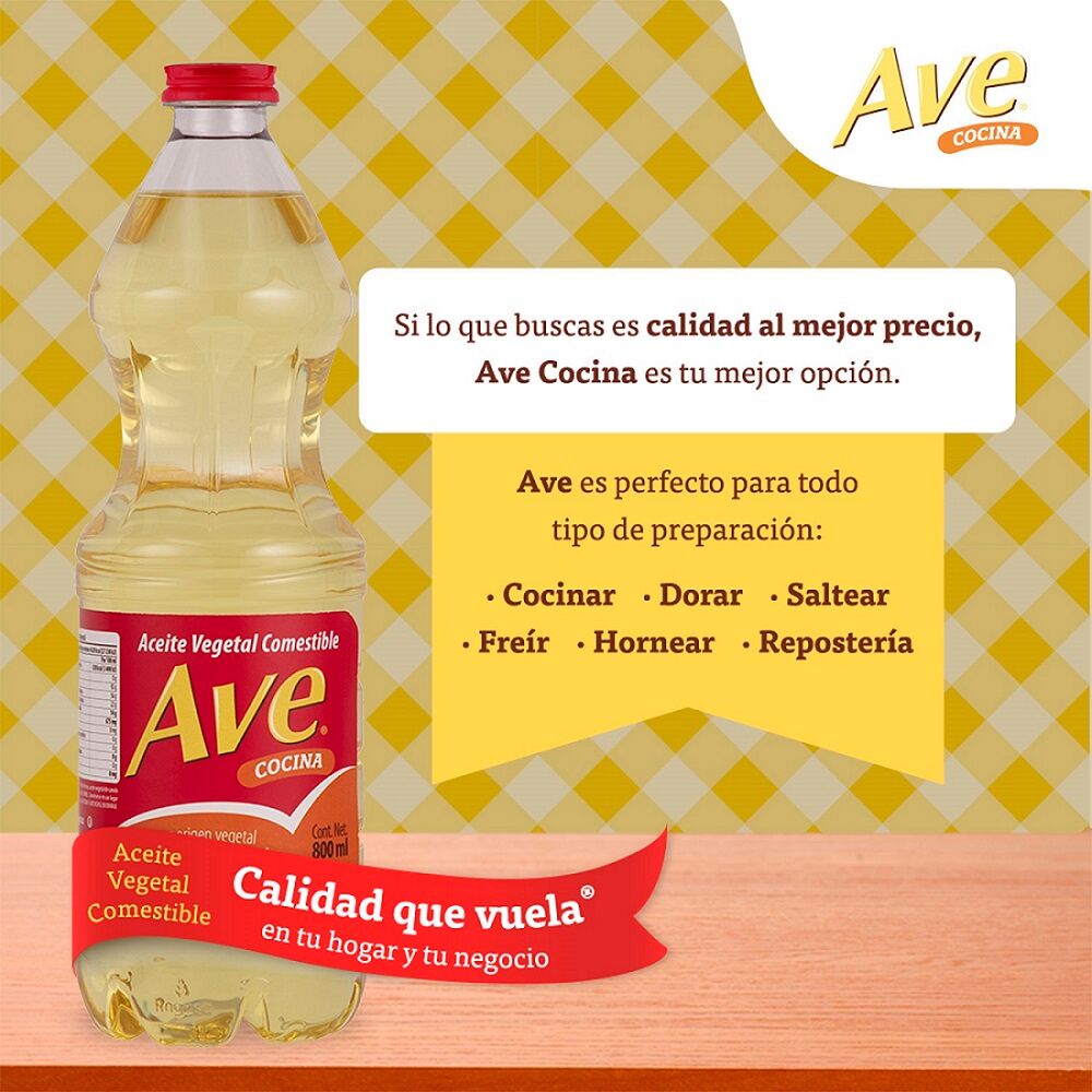 Aceite Vegetal Ave 800.0 Ml