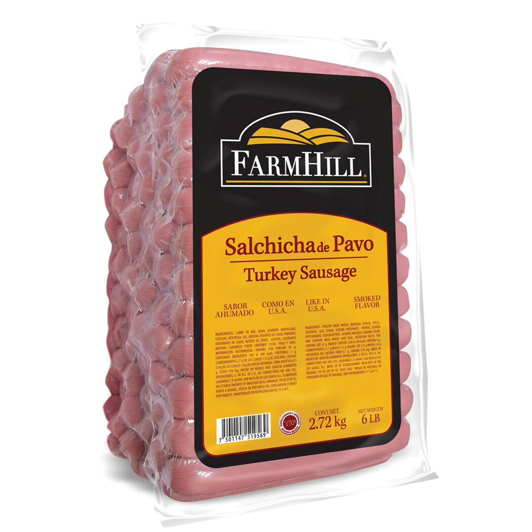 Salchicha De Pavo Ahumada Farm Hill 1.0 Kg