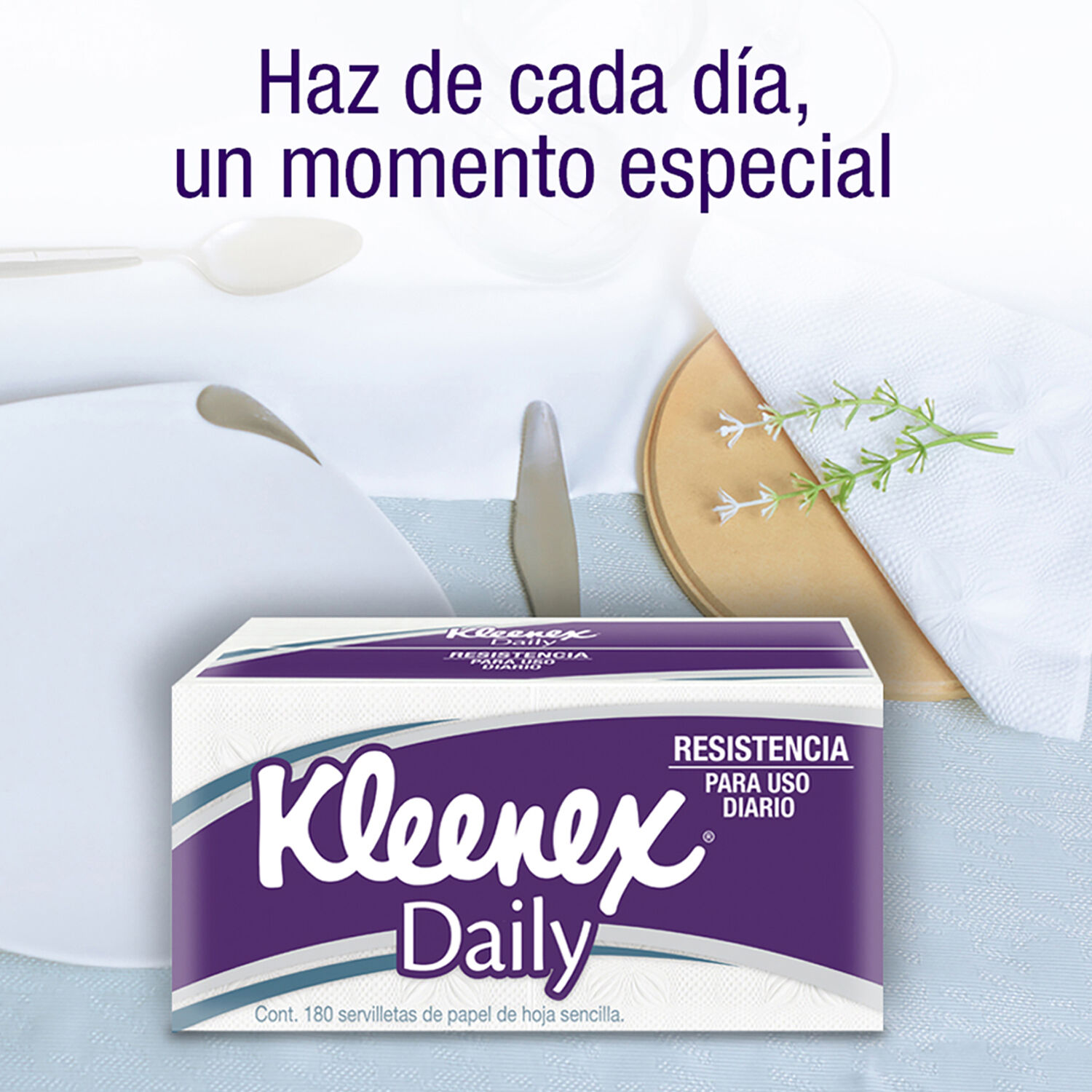 Servilleta Daily Kleenex 180.0 Pza
