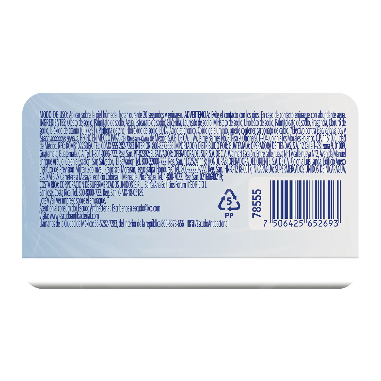 Jabon Tocador Proteccion Neutra Escudo 135.0 Gr