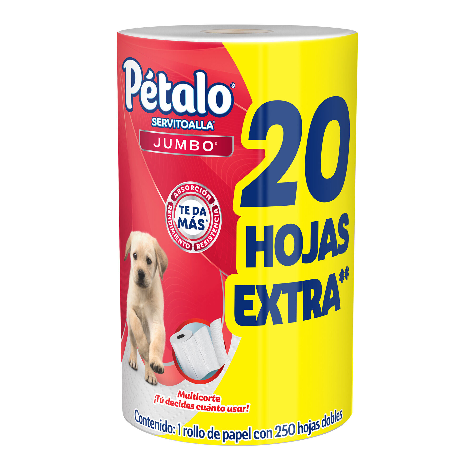Servitoalla Jumbo +20 Hojas Extras Petalo 1.0 Pza