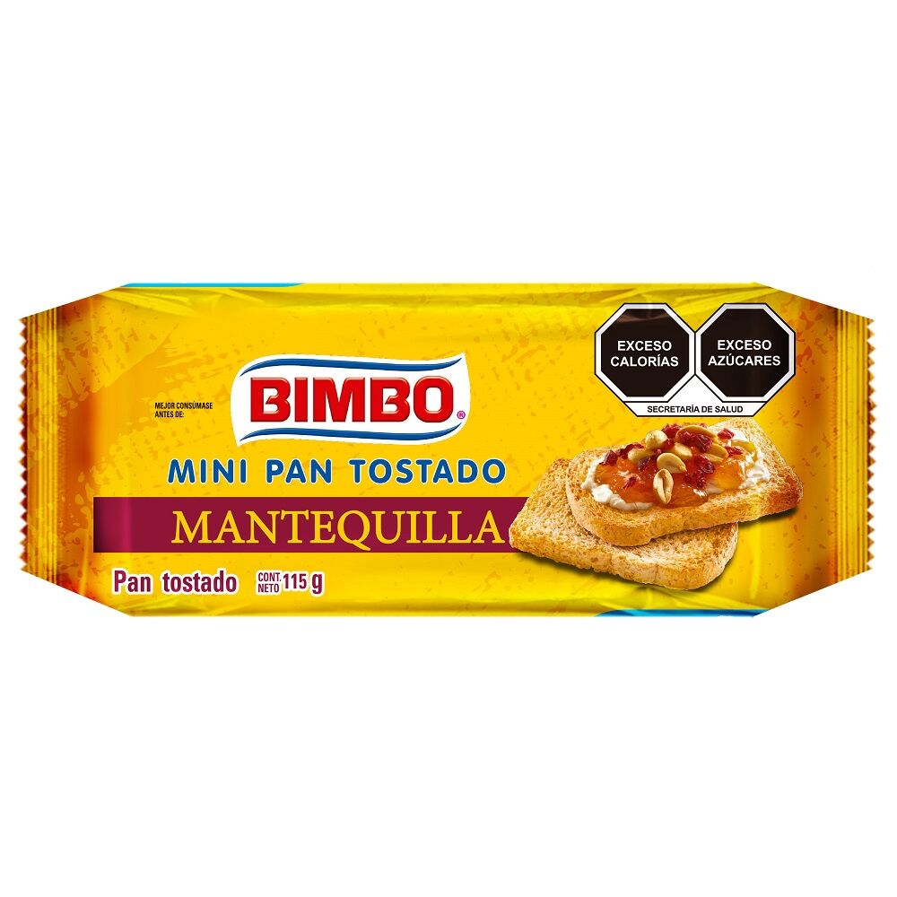 Mini Tostado Mantequilla Bimbo 115.0 Gr