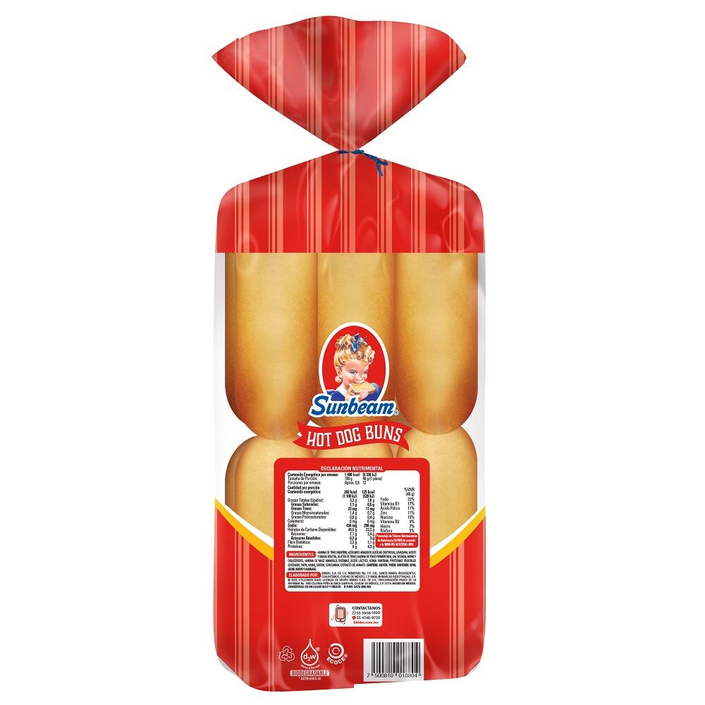 Pan Para Hot Dog Sunbeam 576.0 Gr