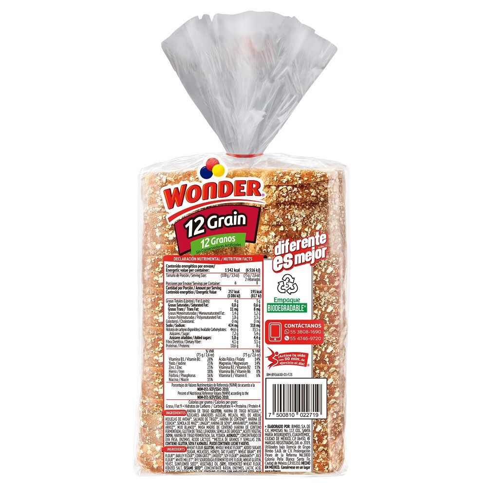 Pan Grano Wonder 600.0 Gr