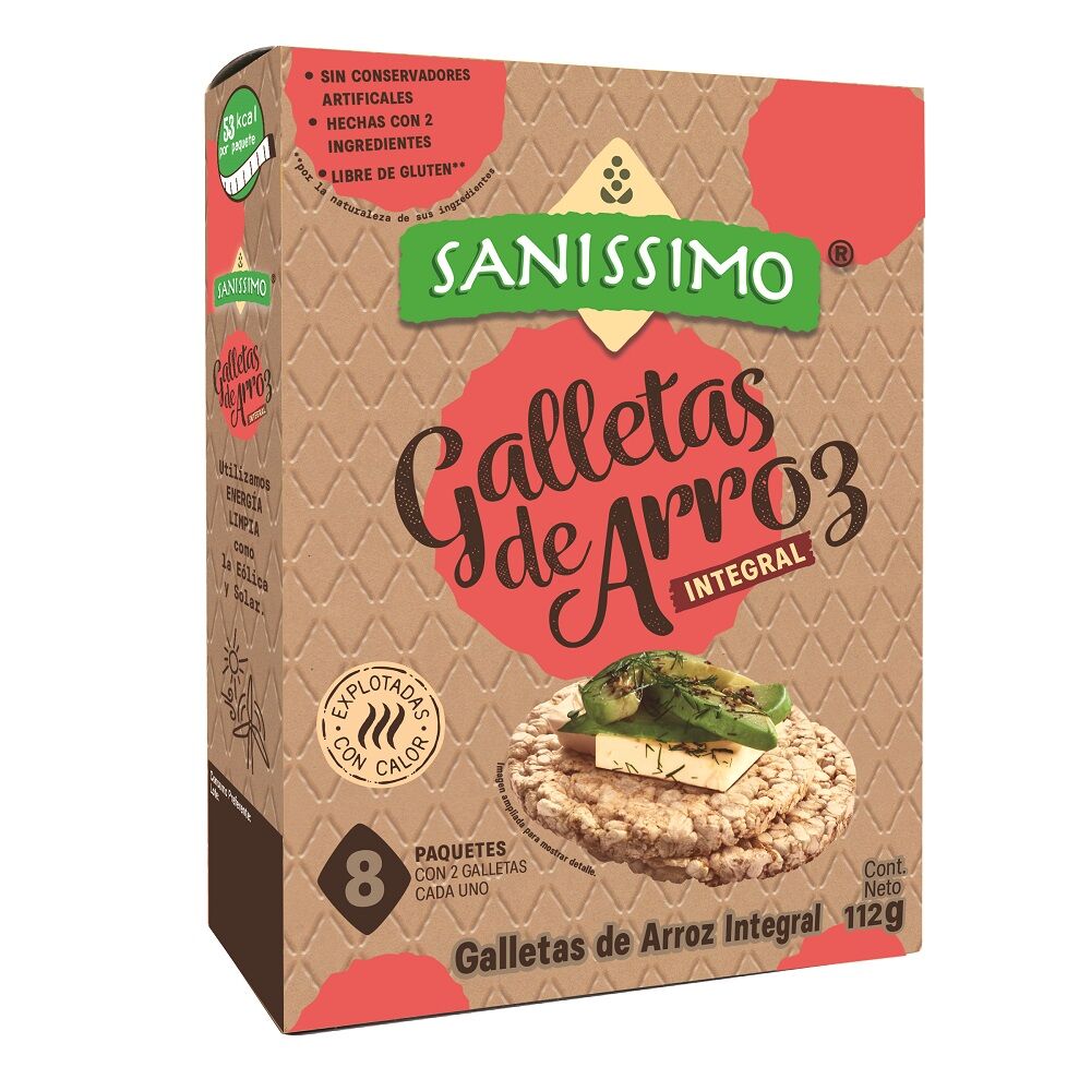 Galletas Arroz Integral Sanissimo 112gr