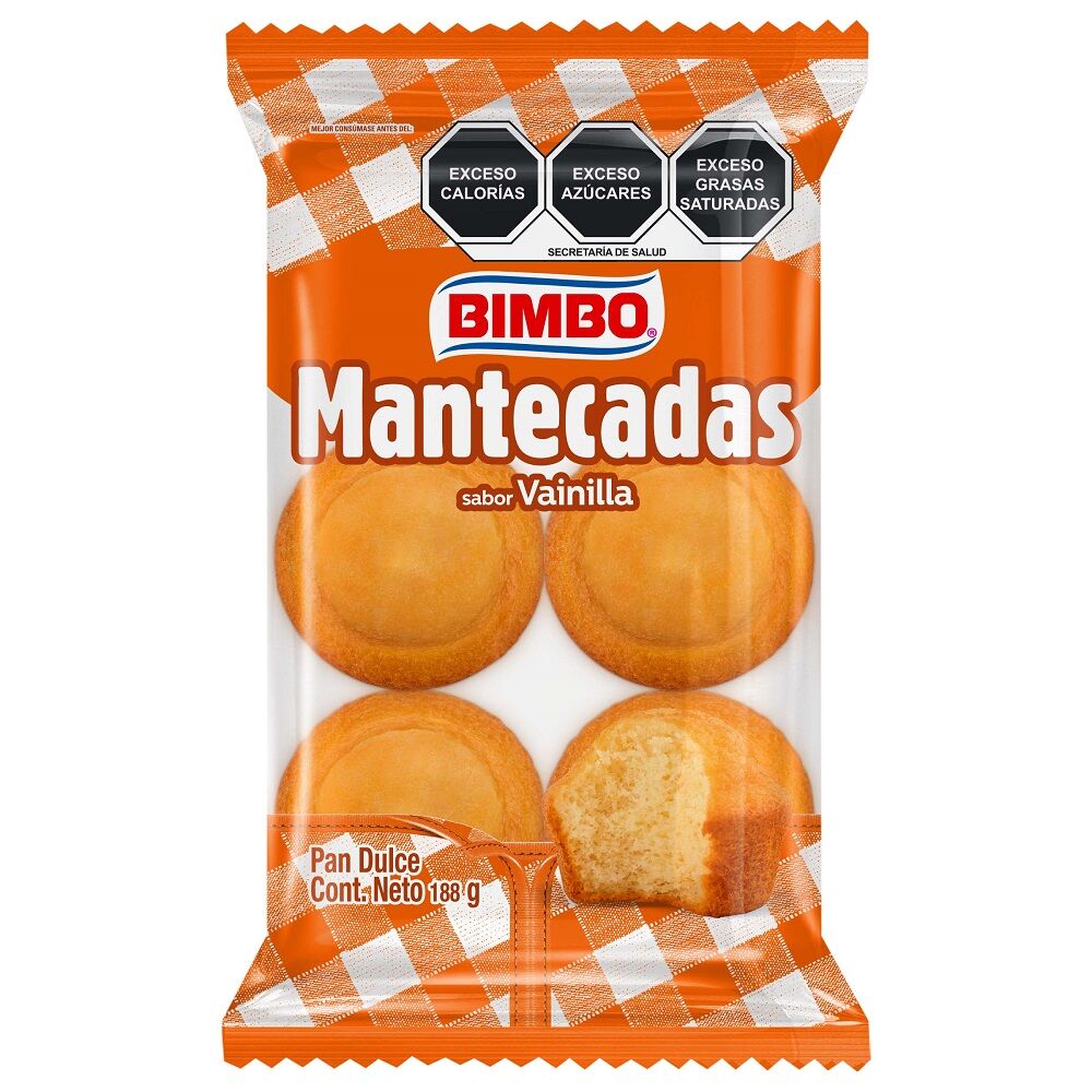 Mantecadas Vainilla Bimbo 188.0 Gr