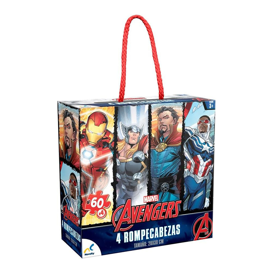 Rompecabezas 4 En 1 Avengers Marvel 1 Pza