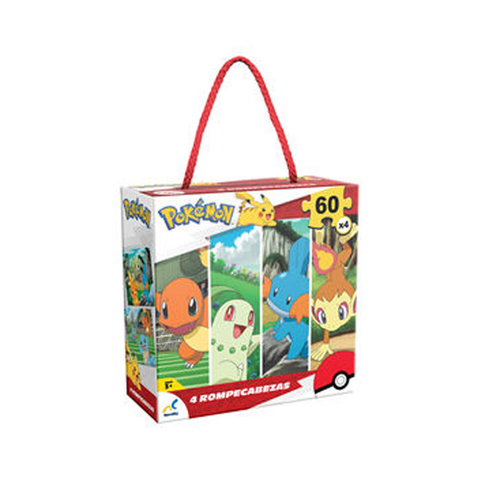Rompecabezas 4 En 1 Pokemon Pokemon 1 0 Pza