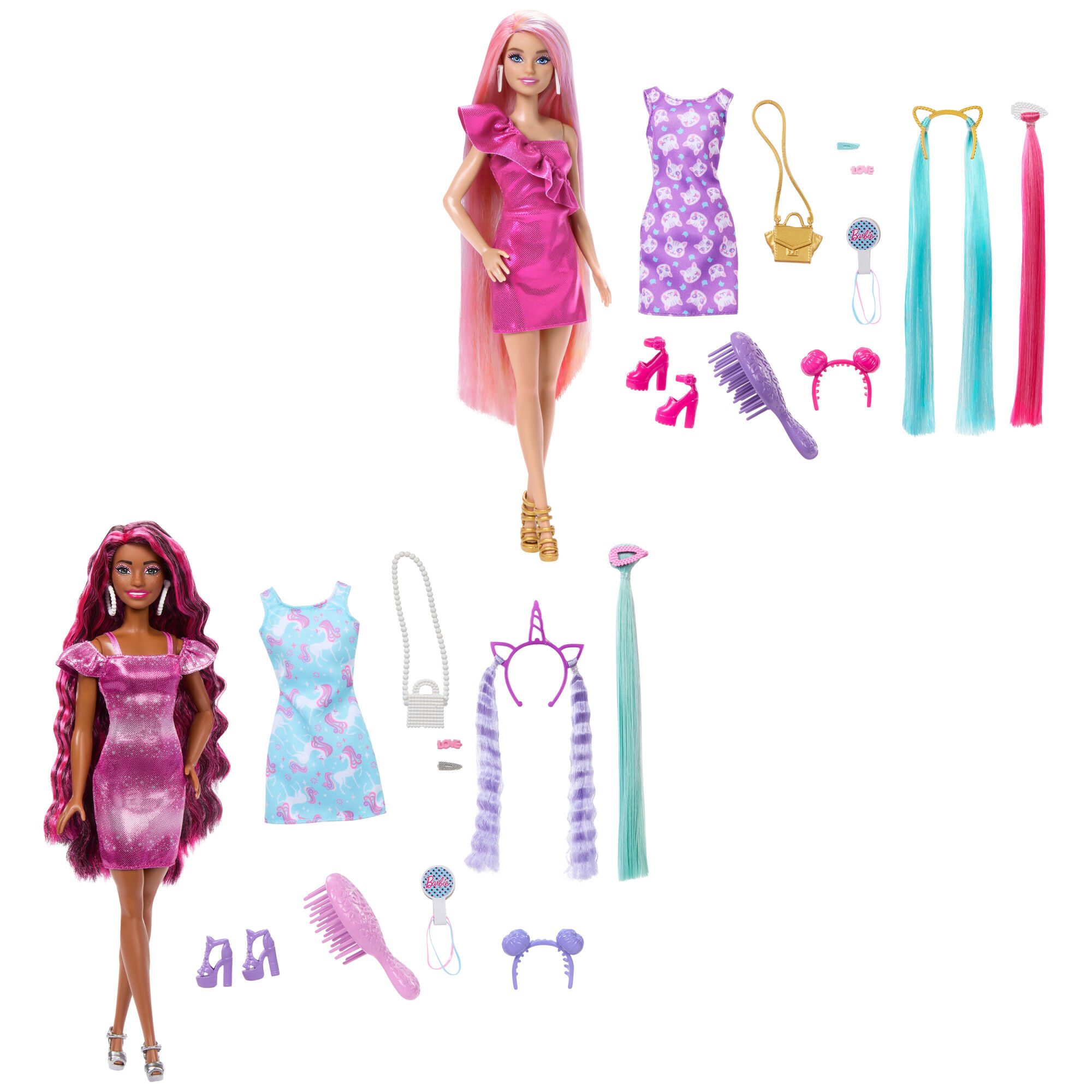 Muñeca Peinados De Arcoiris Barbie 1 Pza