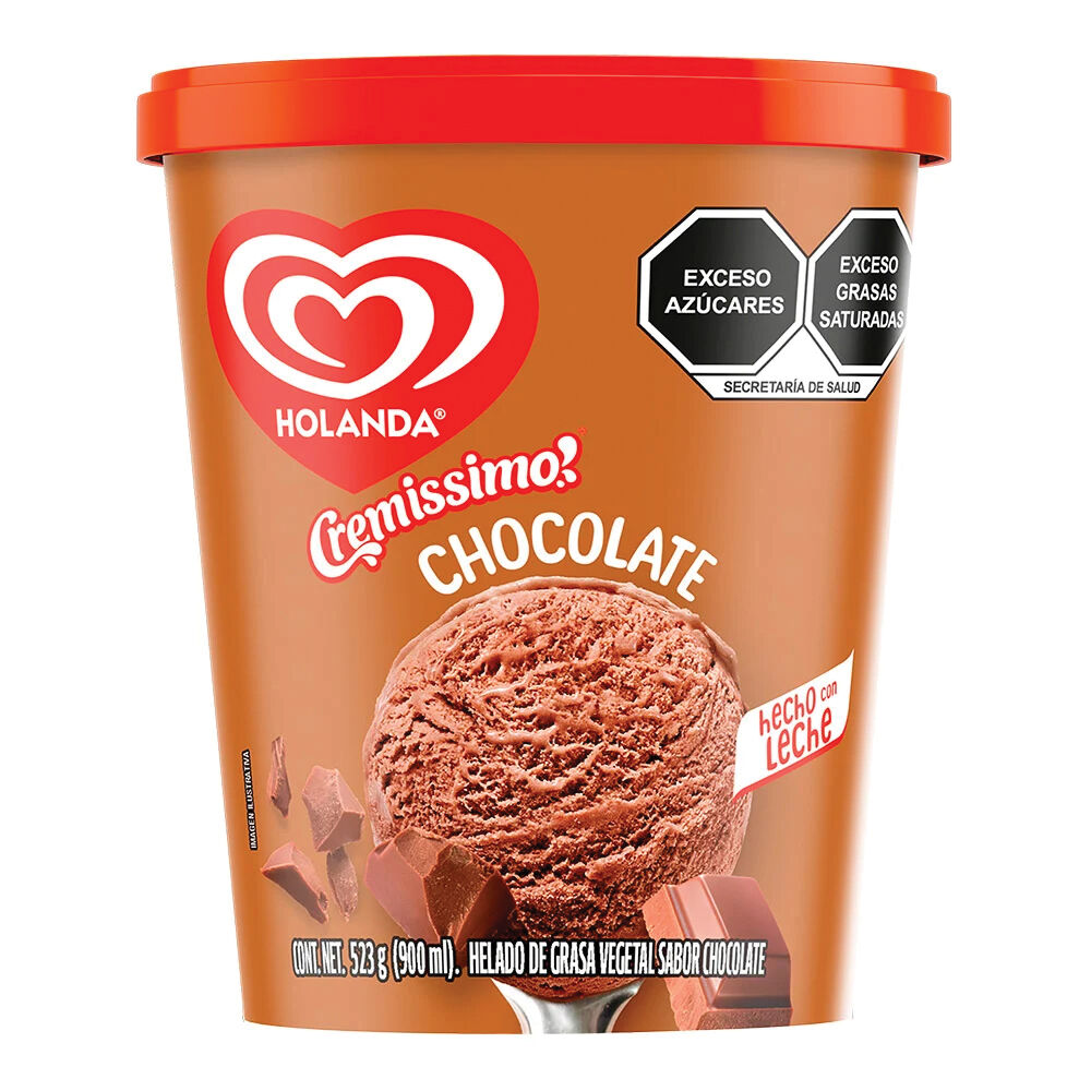 Helado Chocolate Holanda 900.0 Ml