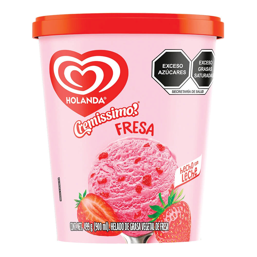 Helado Fresa Holanda 900.0 Ml