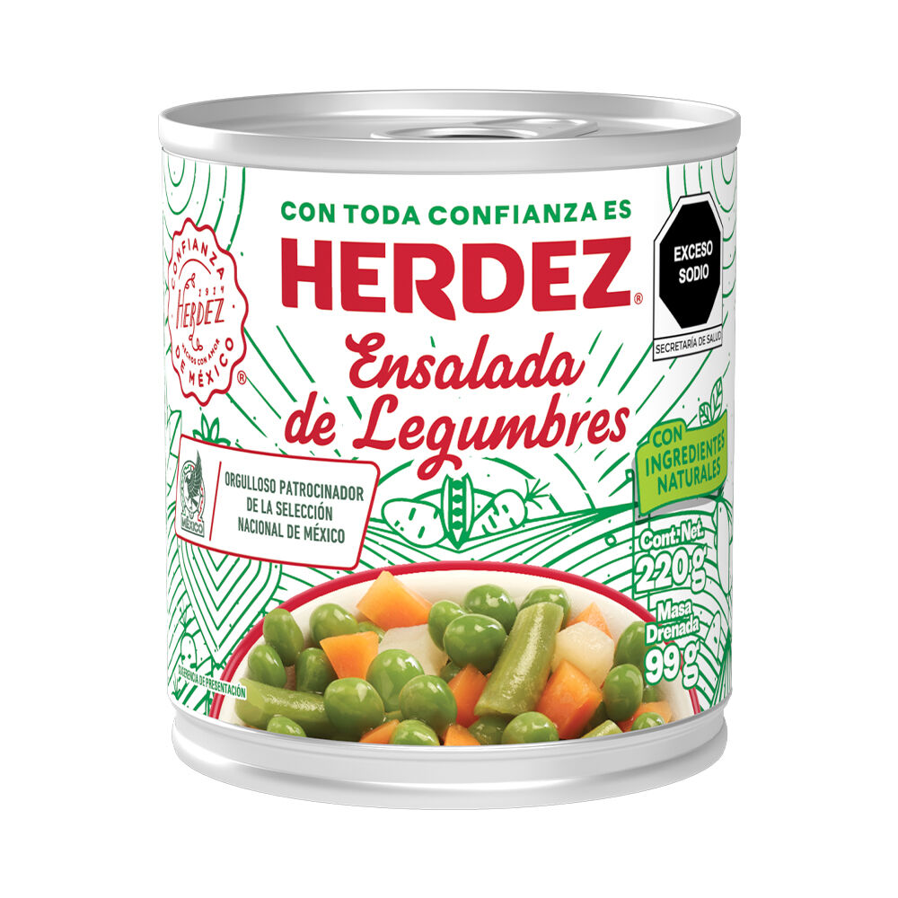 Ensalada Legumbres Herdez 220.0 Gr