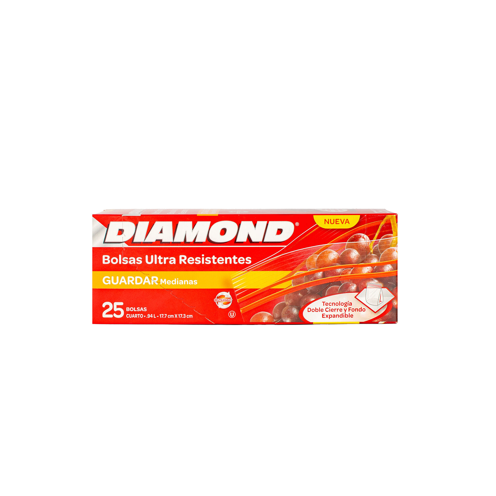 Bolsa Cocina Guardar Mediana Diamond 25.0 Pza