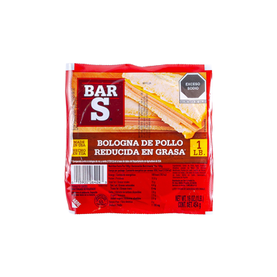 Bologna De Pollo Bar S 454.0 Gr