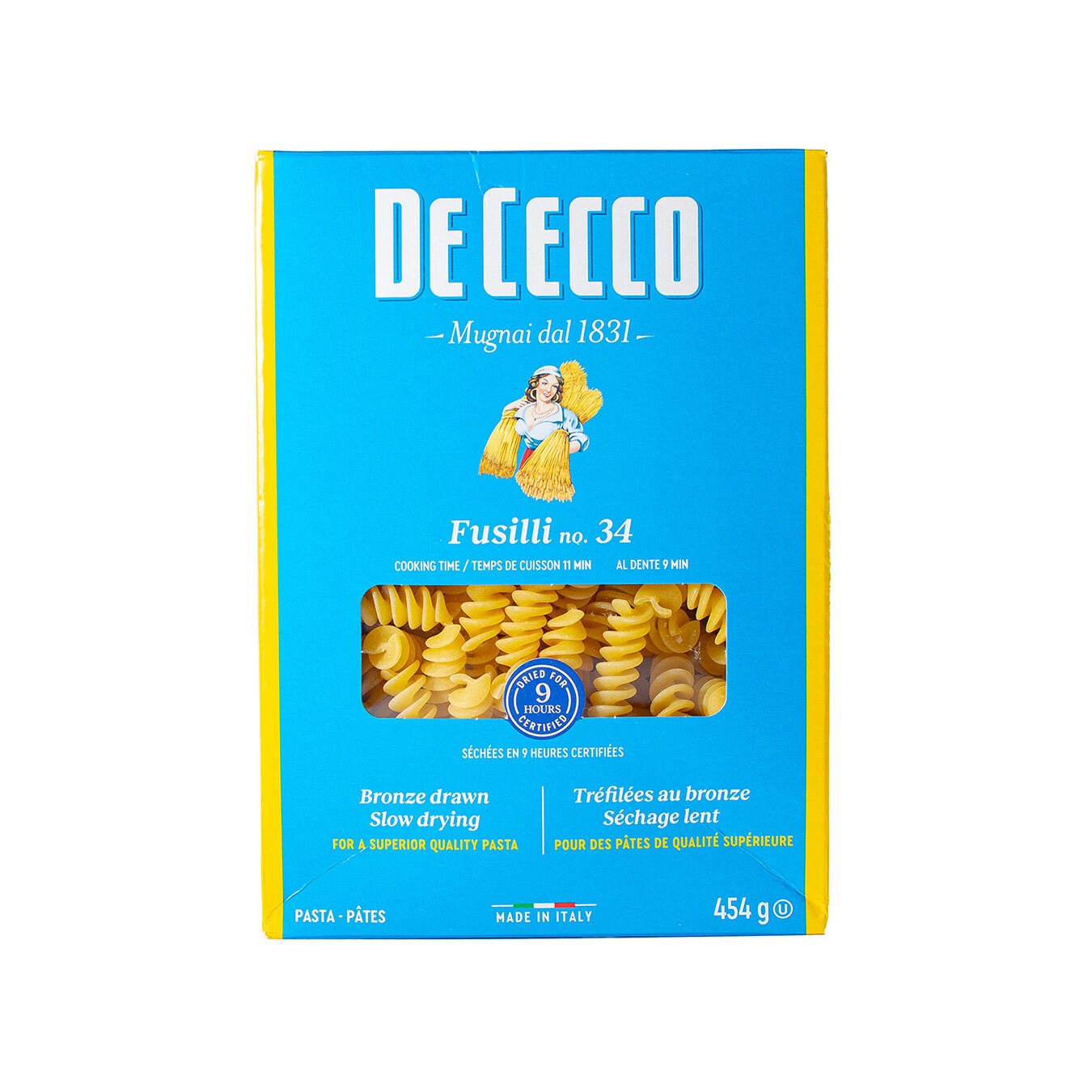 Pasta Fusilli De Semola De Cecco 454.0 Gr