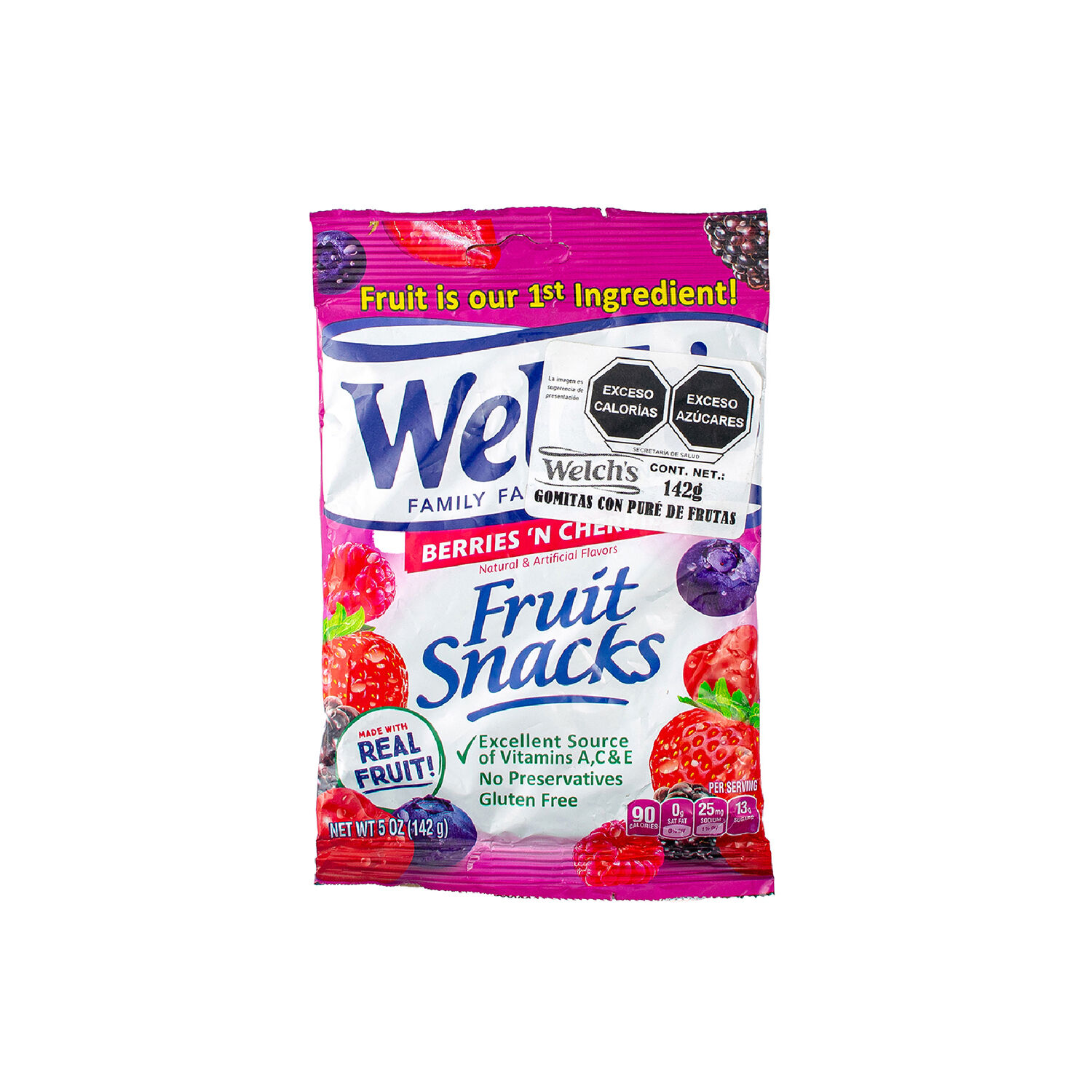 Gomitas Snack De Frutas Welch´s 141.0 Gr