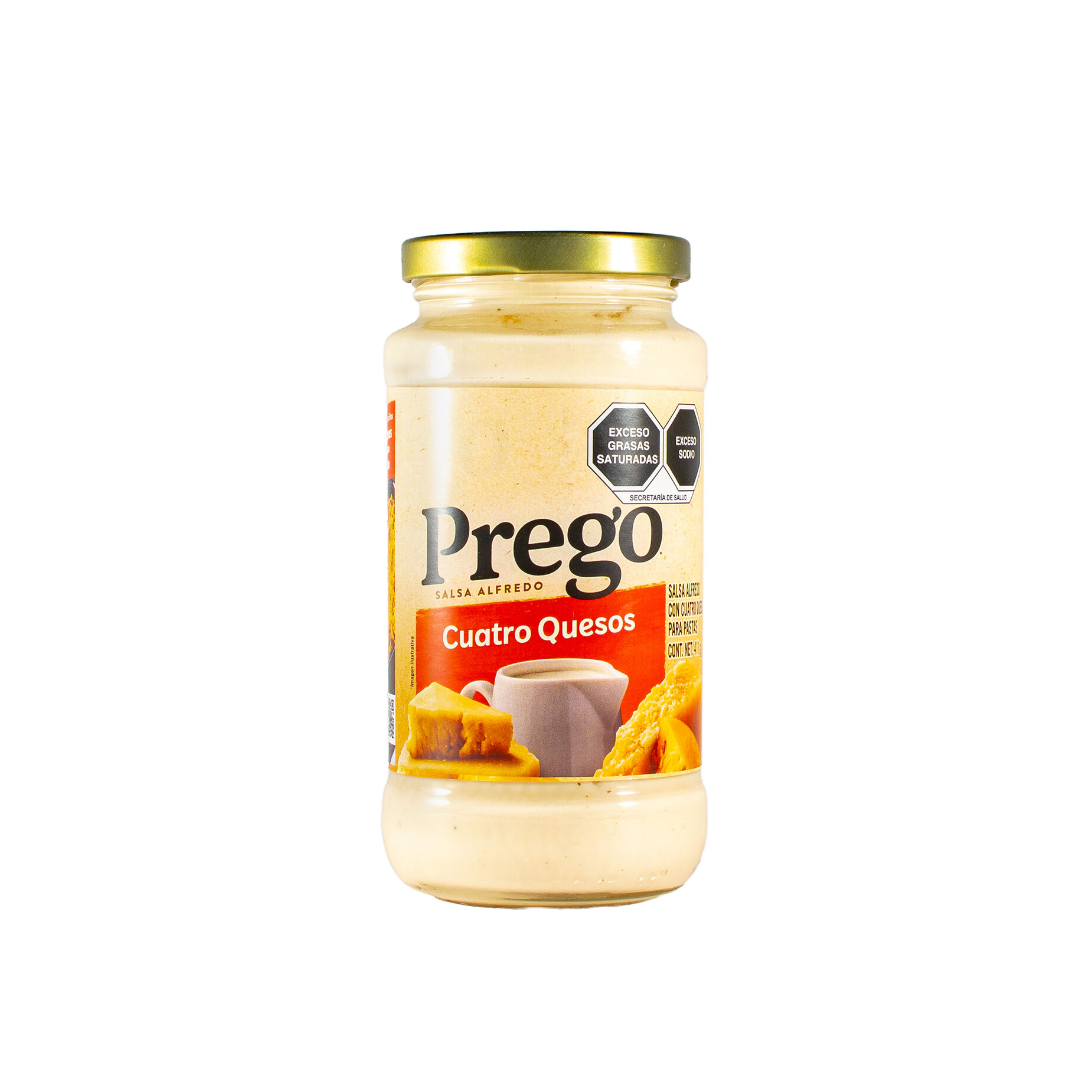 Salsa Alfredo Estilo 4 Quesos Prego 411.0 Gr